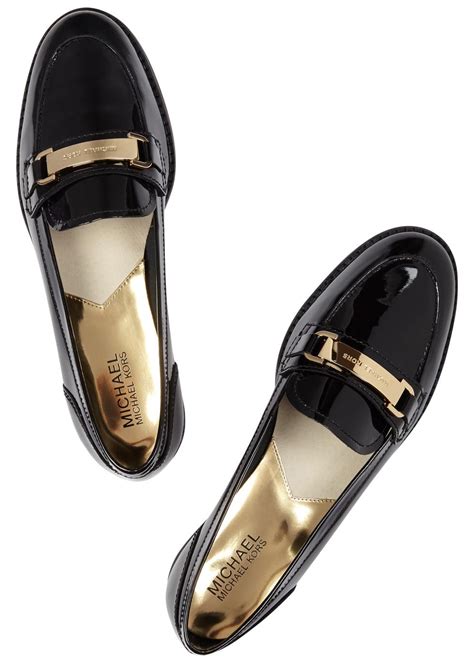 michael kors patent leather loafers|michael michael kors bayville loafer black patent .